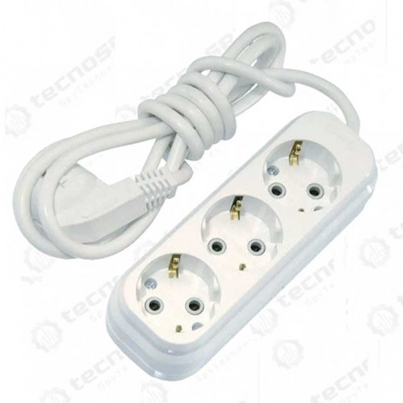 1 Ay Ses Kayıt Yapabilen Kablolu 3 lü Priz